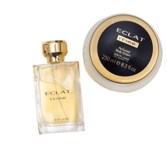 ست کرم بدن عطری و عطر زنانه اکلت فمه اوریفلیم