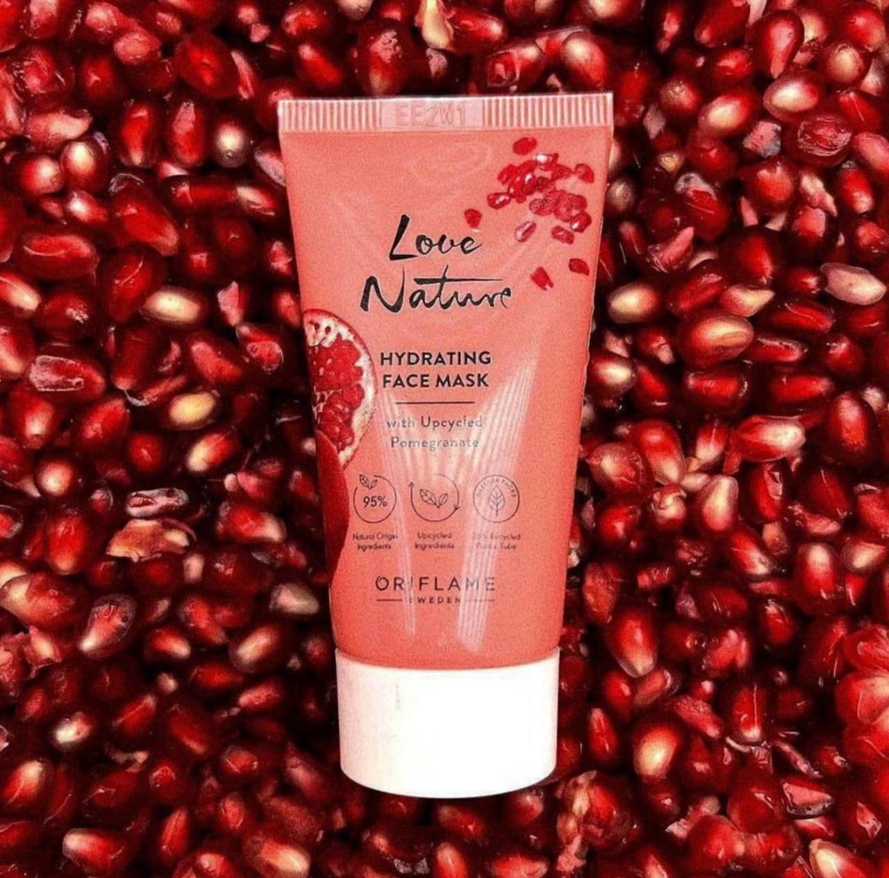 ماسک آبرسان پوست صورت حاوی انار لاونیچر اوریفلیم