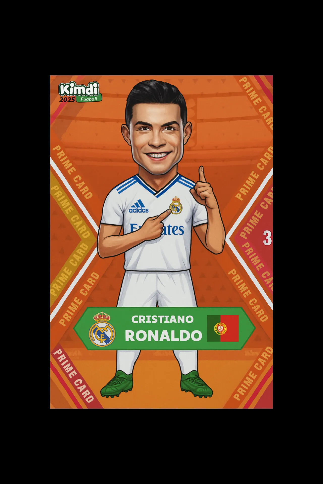 کارت کیمدی پرایم شماره ۳ کریس رونالدو
